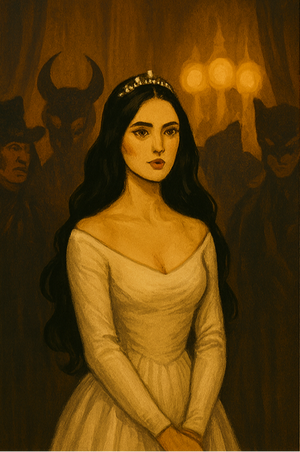The Somniloquist -- a haunting dreamer caught between waking and the dark masquerade of her own mind.